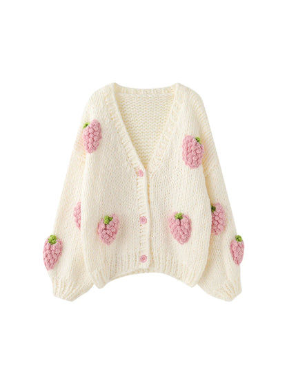 Strawberry Cardigan