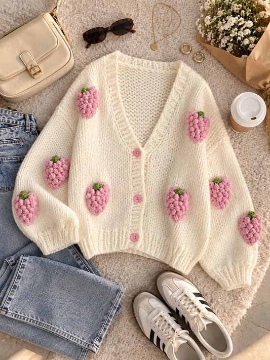 Strawberry Cardigan