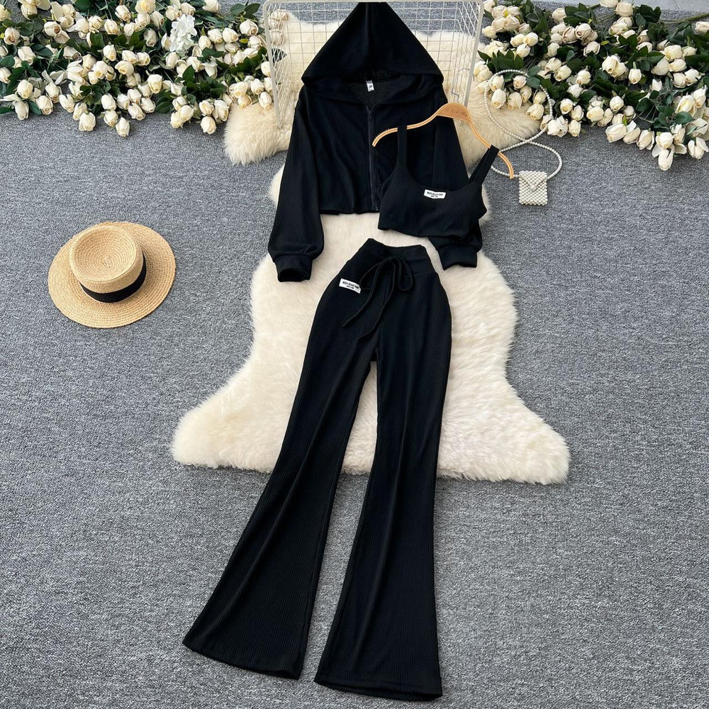 Ribbed three pieces travel set