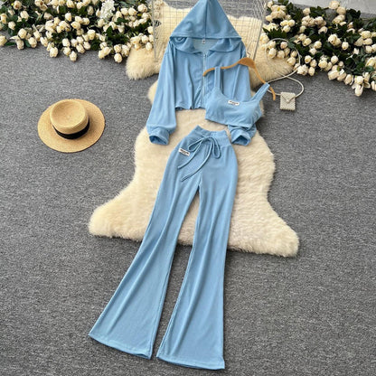 Ribbed three pieces travel set