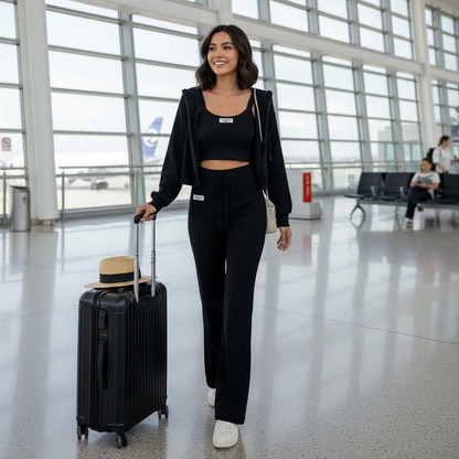 Ribbed three pieces travel set