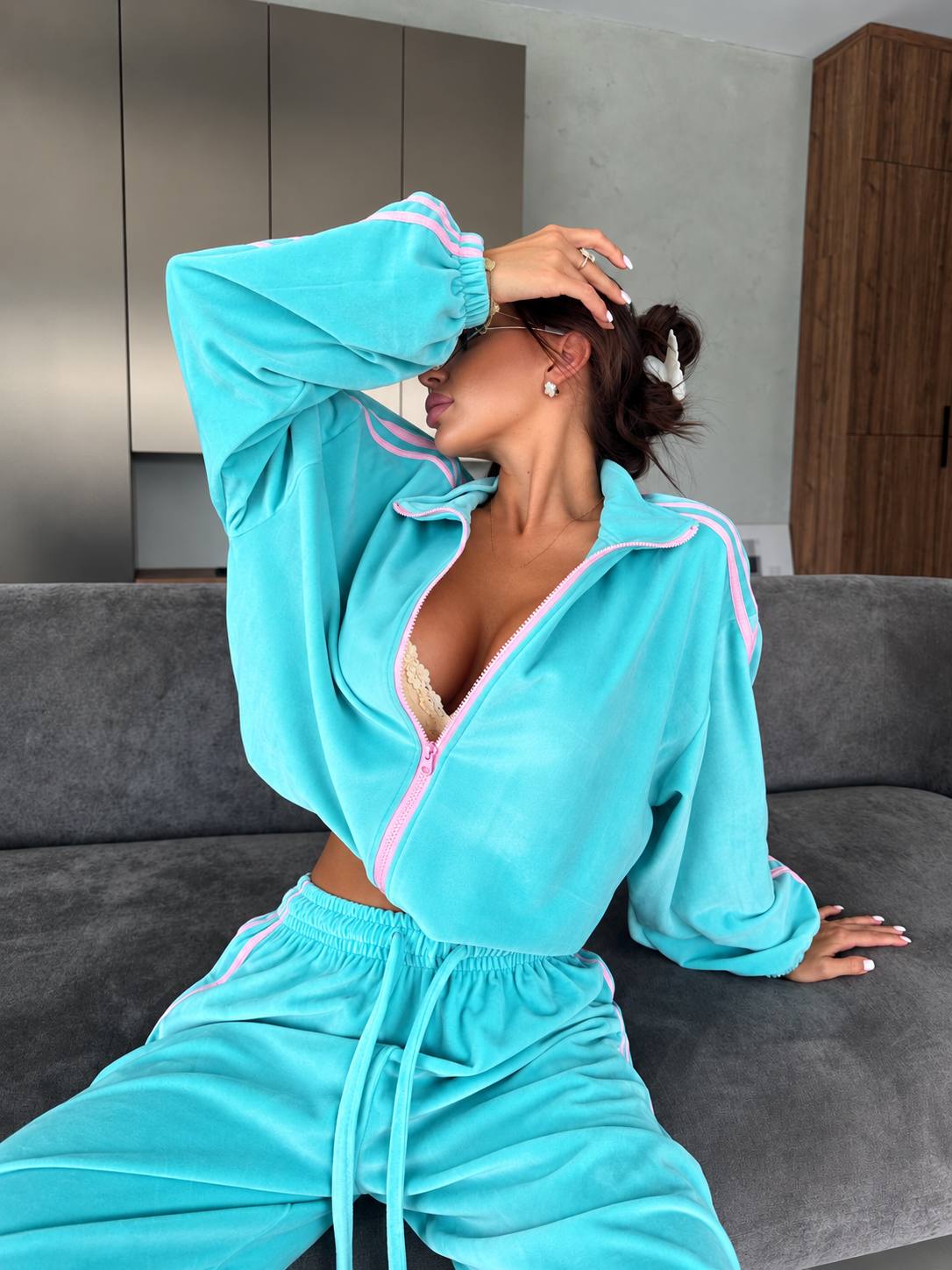 The Candy Velour Set