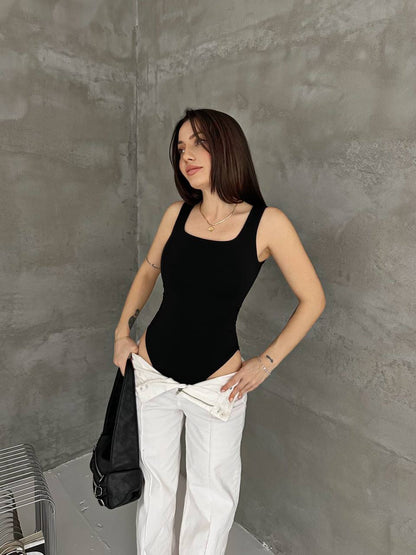 Elara Square Neck Bodysuit