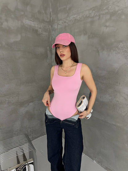 Elara Square Neck Bodysuit