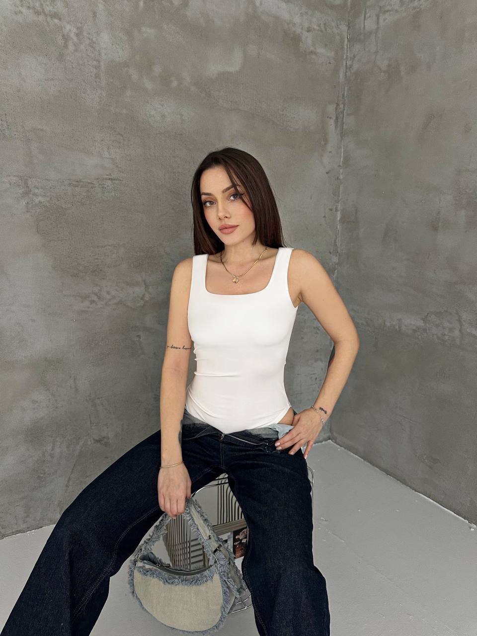 Elara Square Neck Bodysuit